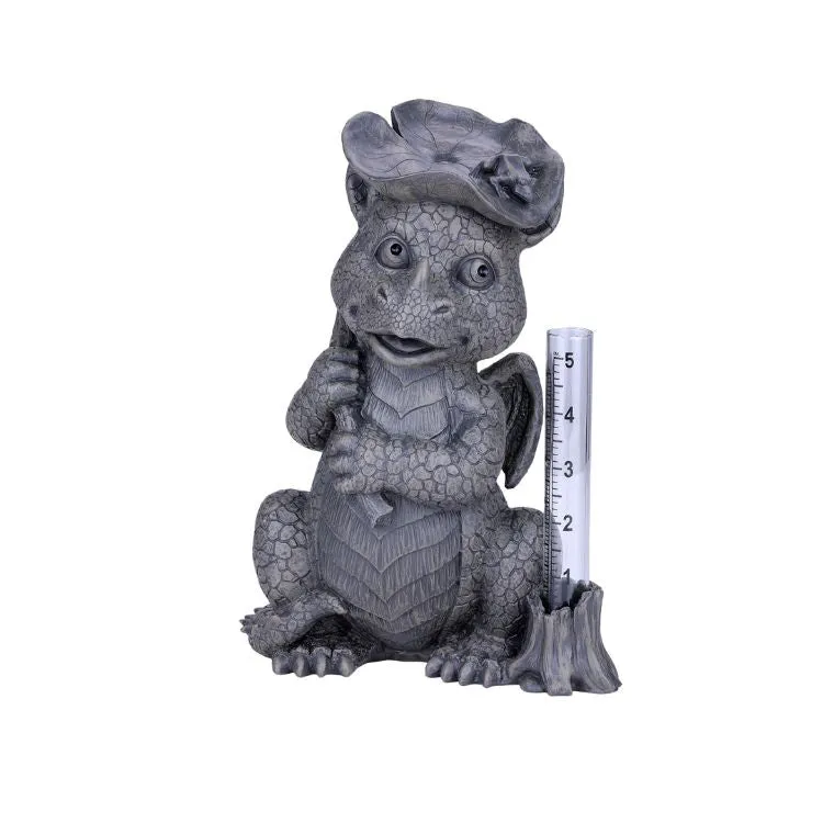 10.75" Garden Dragon Statue - Rain Catcher