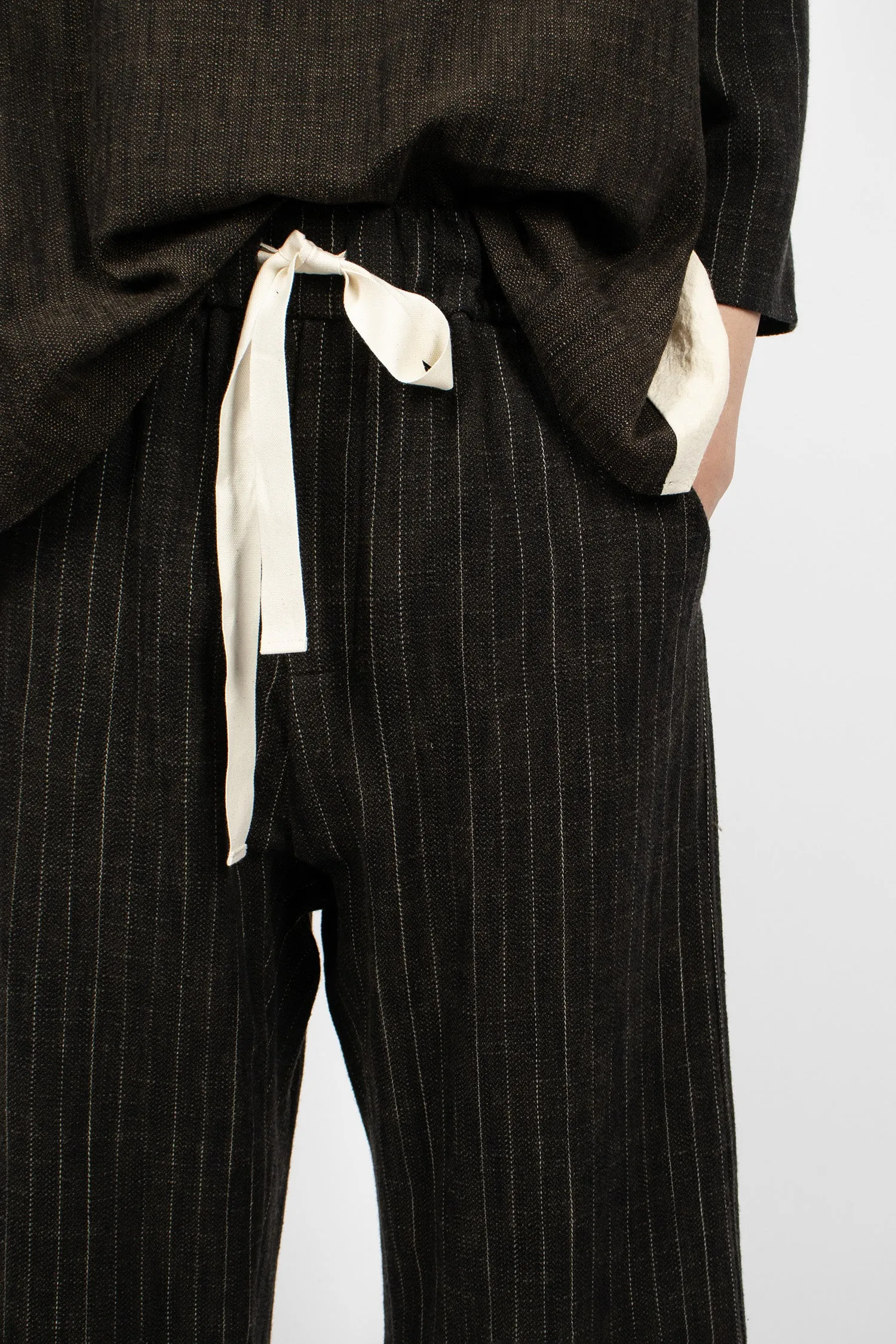 23_253 Pinstriped W&S Trouser Black