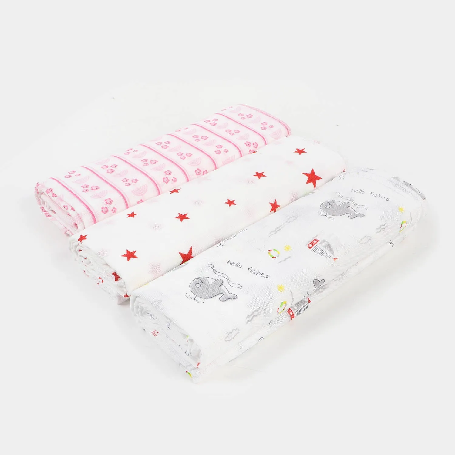 3PCS Muslin Cotton Wrapping Sheets Set