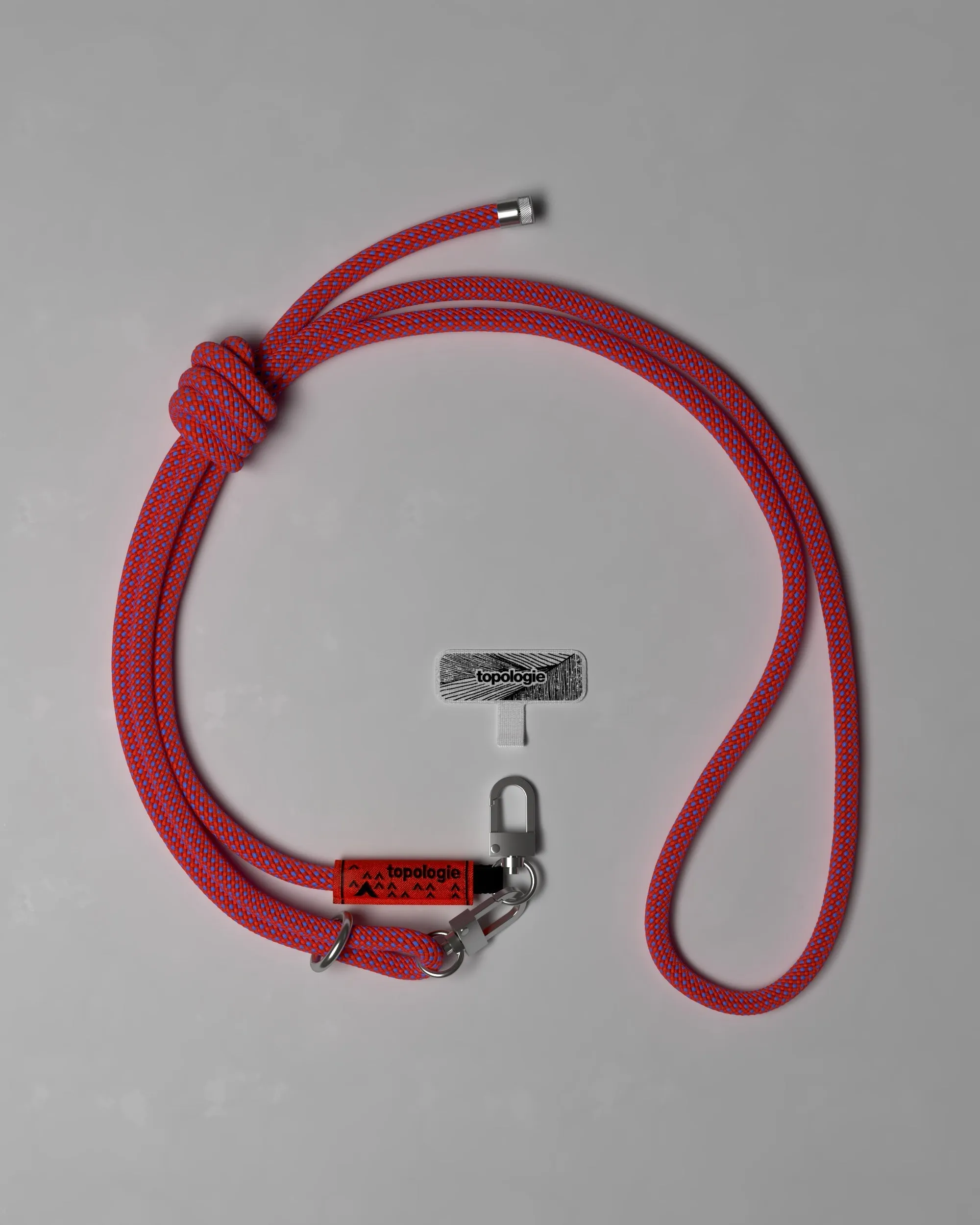 8.0mm Rope / Red Blue Lattice   Phone Strap Adapter