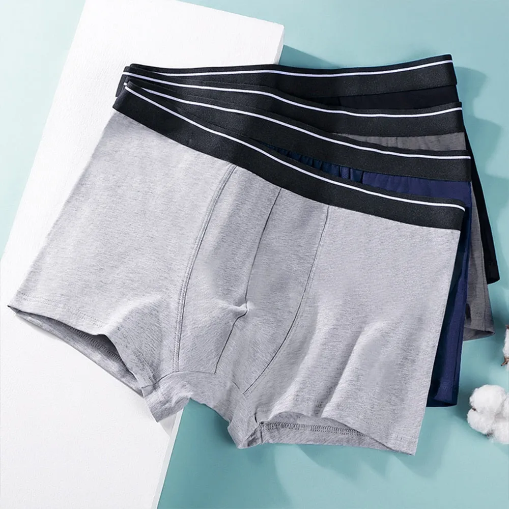 8PCS/Lot Pure Cotton Boxer Shorts Panties for men