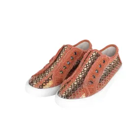 900-S043 Montana West Aztec Print Bling Canvas Shoes - By Case (12 Pairs/Case)