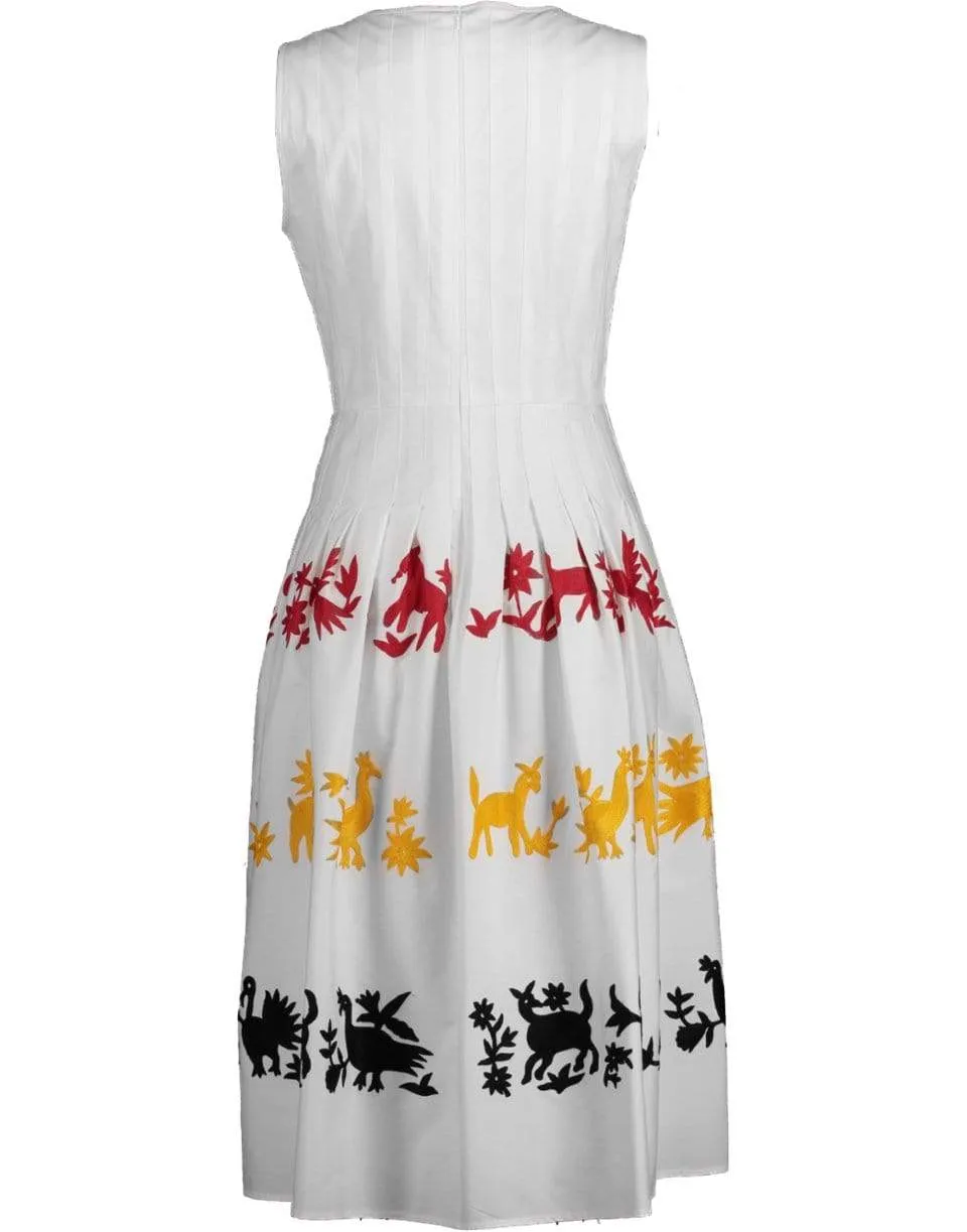 A-Line Embroidered Dress