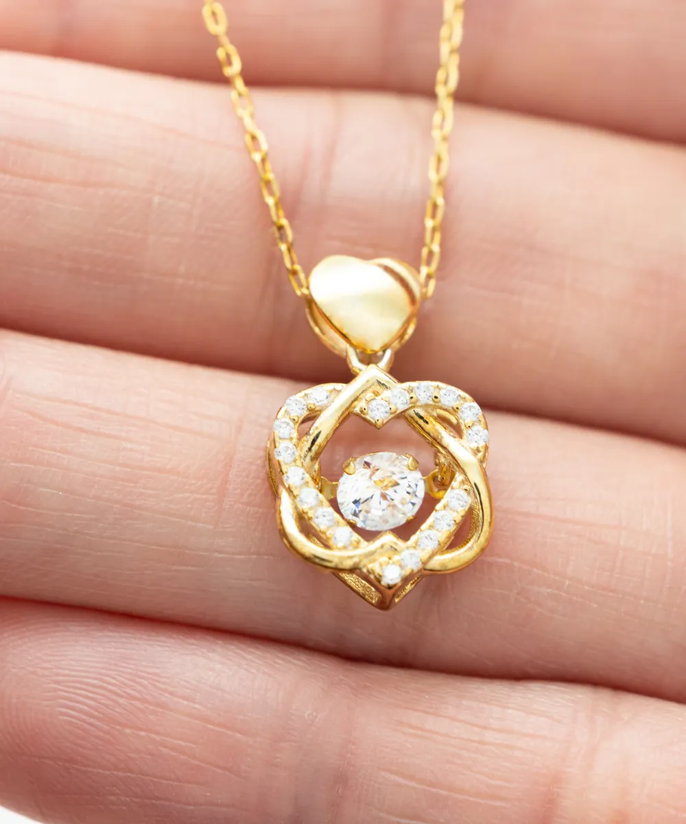 Acute Care Nurse Wife Heart Knot Gold Necklace No One Should Underestimate A Woman Who Is Also An Acute Care Nurse