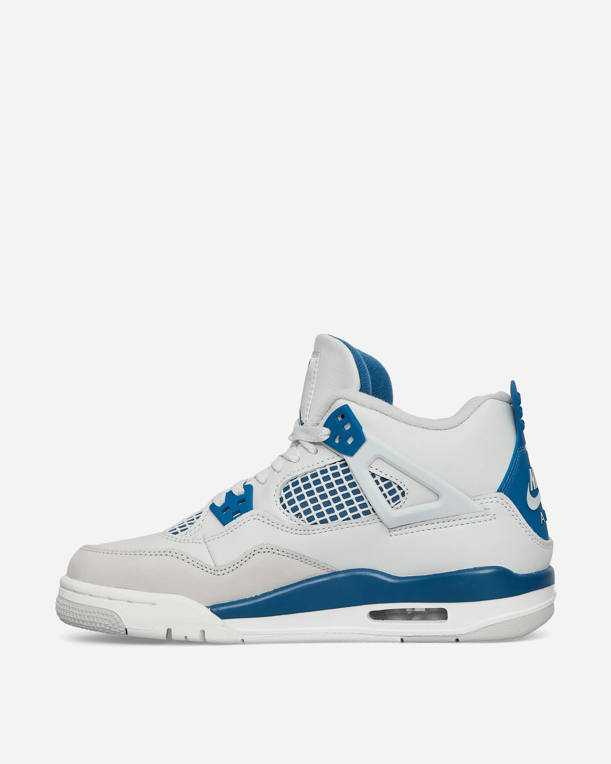 Air Jordan 4 Retro (GS) Sneakers Off White / Military Blue