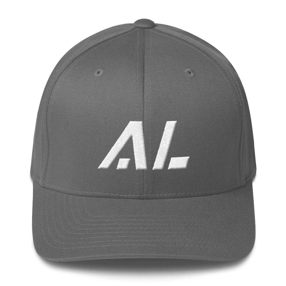 Alabama - Structured Twill Cap - White Embroidery - AL - Many Hat Color Options Available