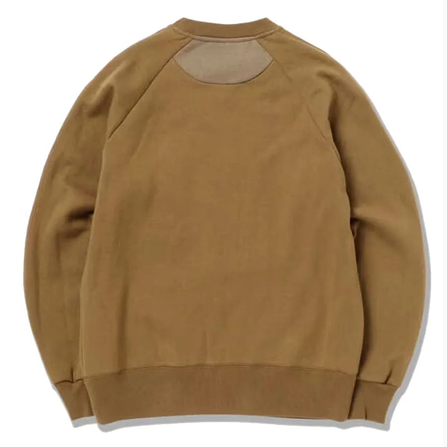 And Wander Cotton Wool Sweat Brown