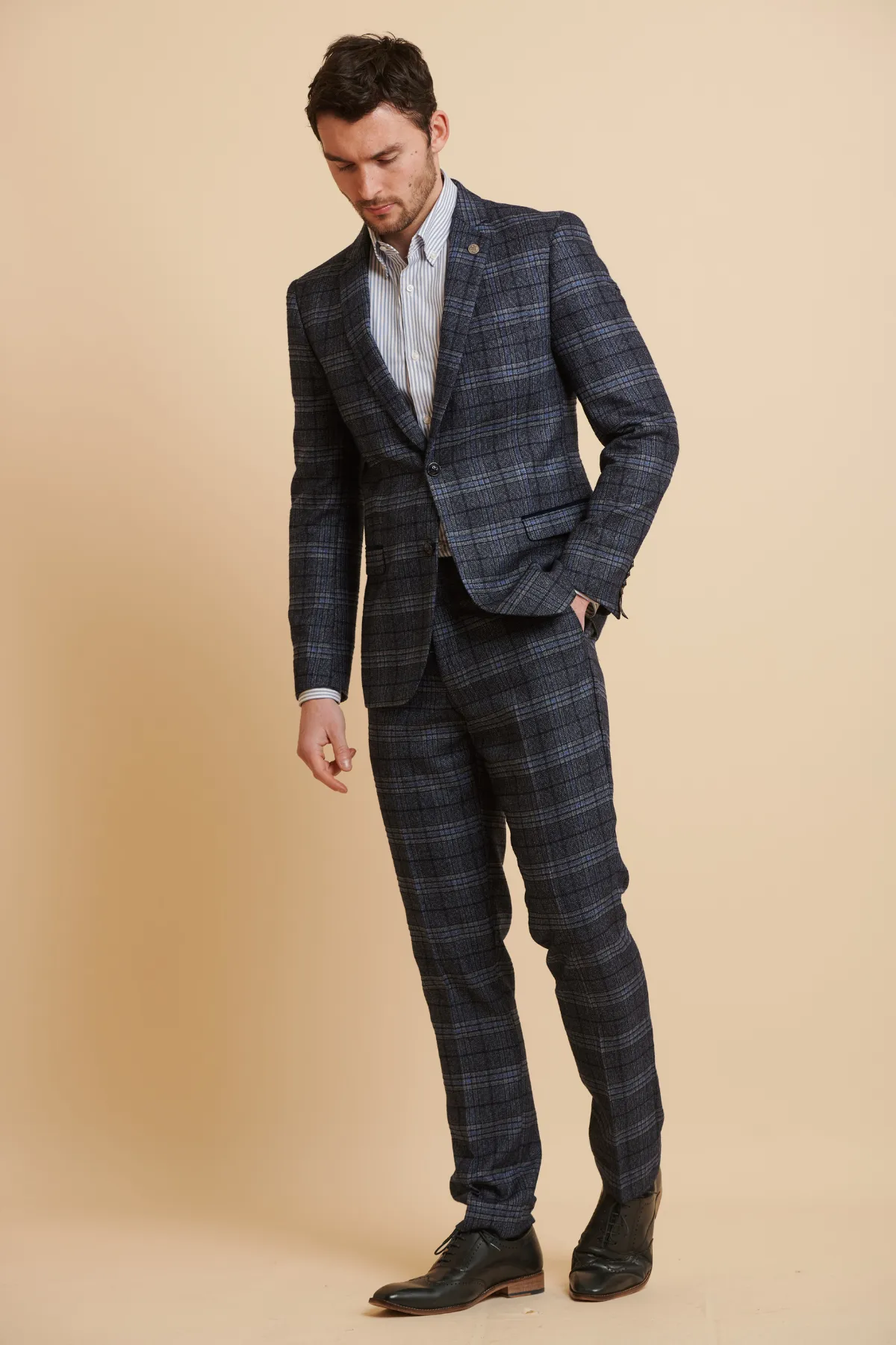 ANDY - Blue Check Two Piece Suit