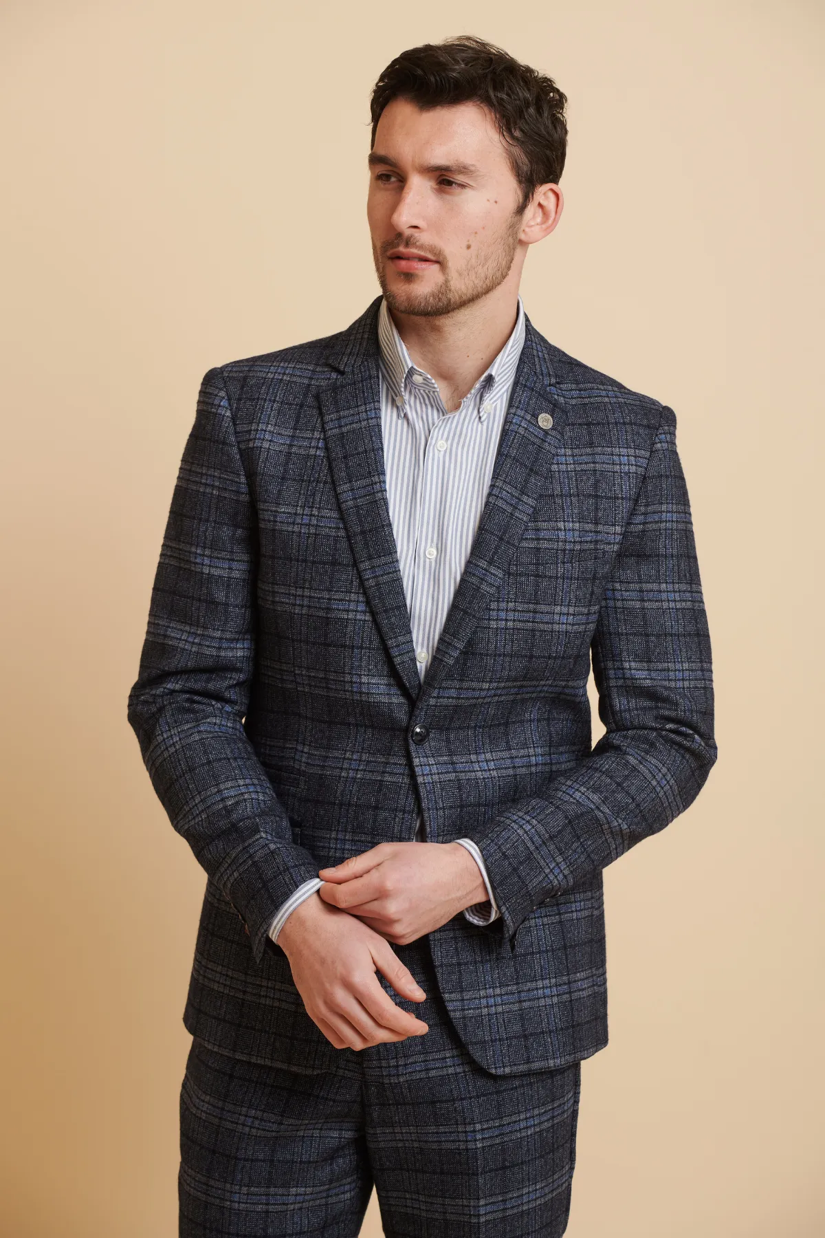 ANDY - Blue Check Two Piece Suit