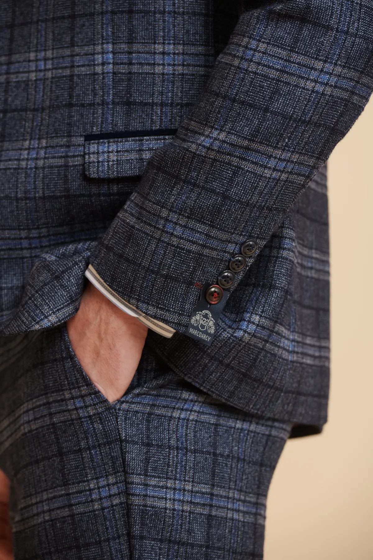 ANDY - Blue Check Two Piece Suit