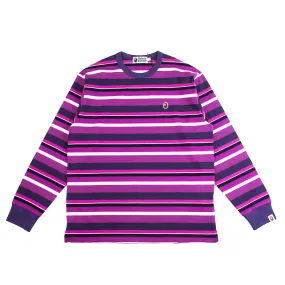 Ape Head One Point Hoop L/S Tee (Purple)