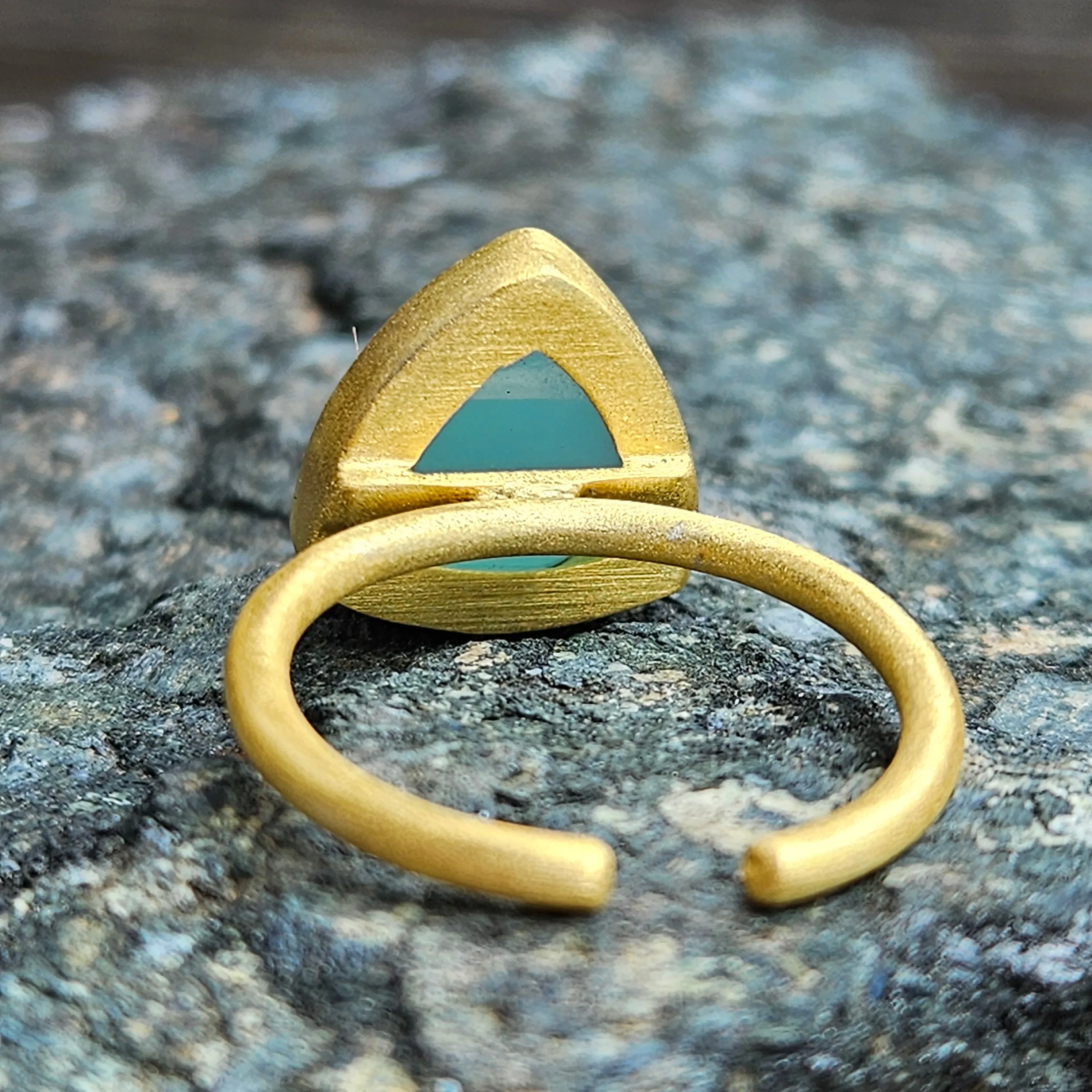 Aqua Chalcedony Earthkeeper Ring