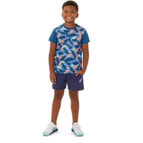 Asics Short Boys Junior Blauw