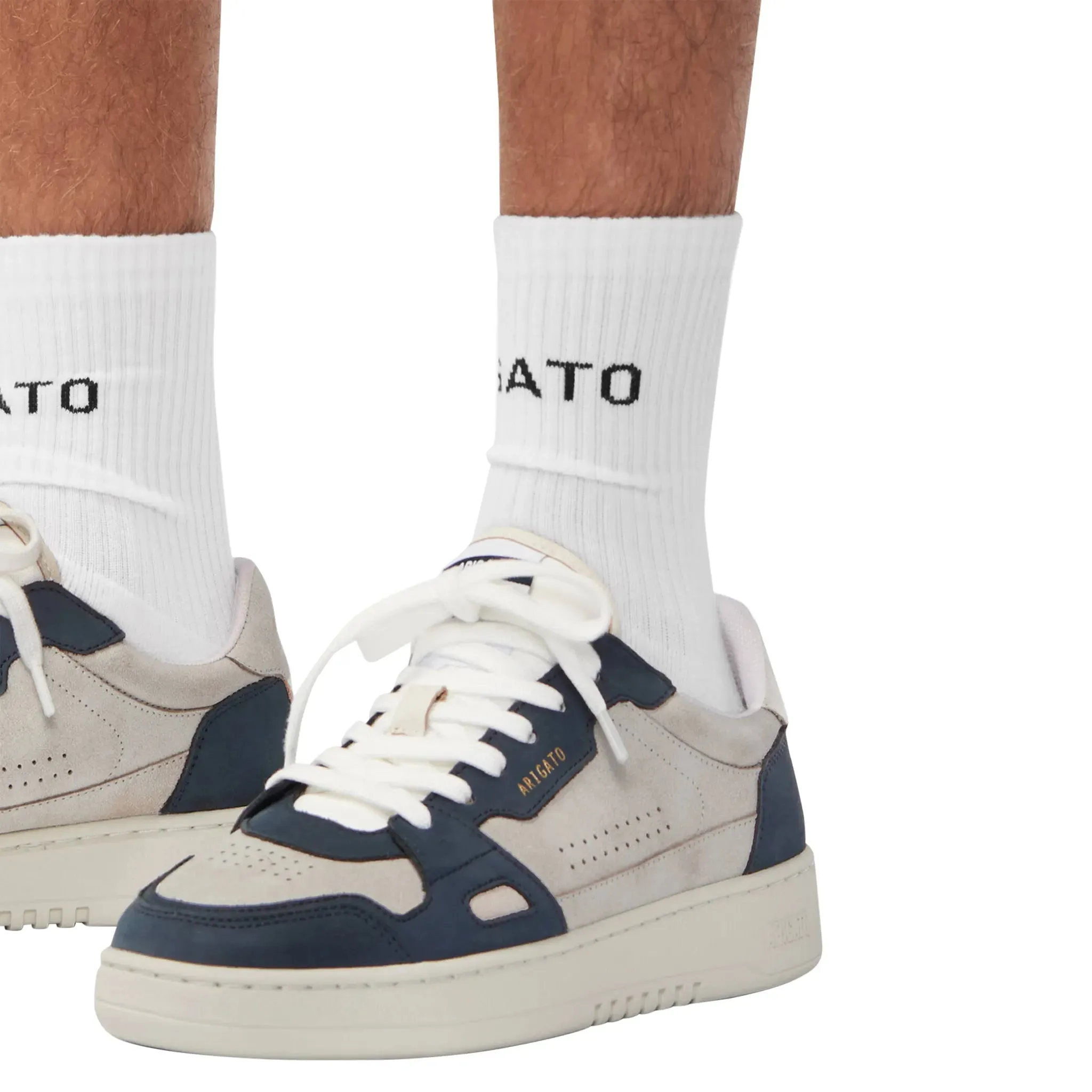 Axel Arigato Dice Low Beige Blue Sneakers