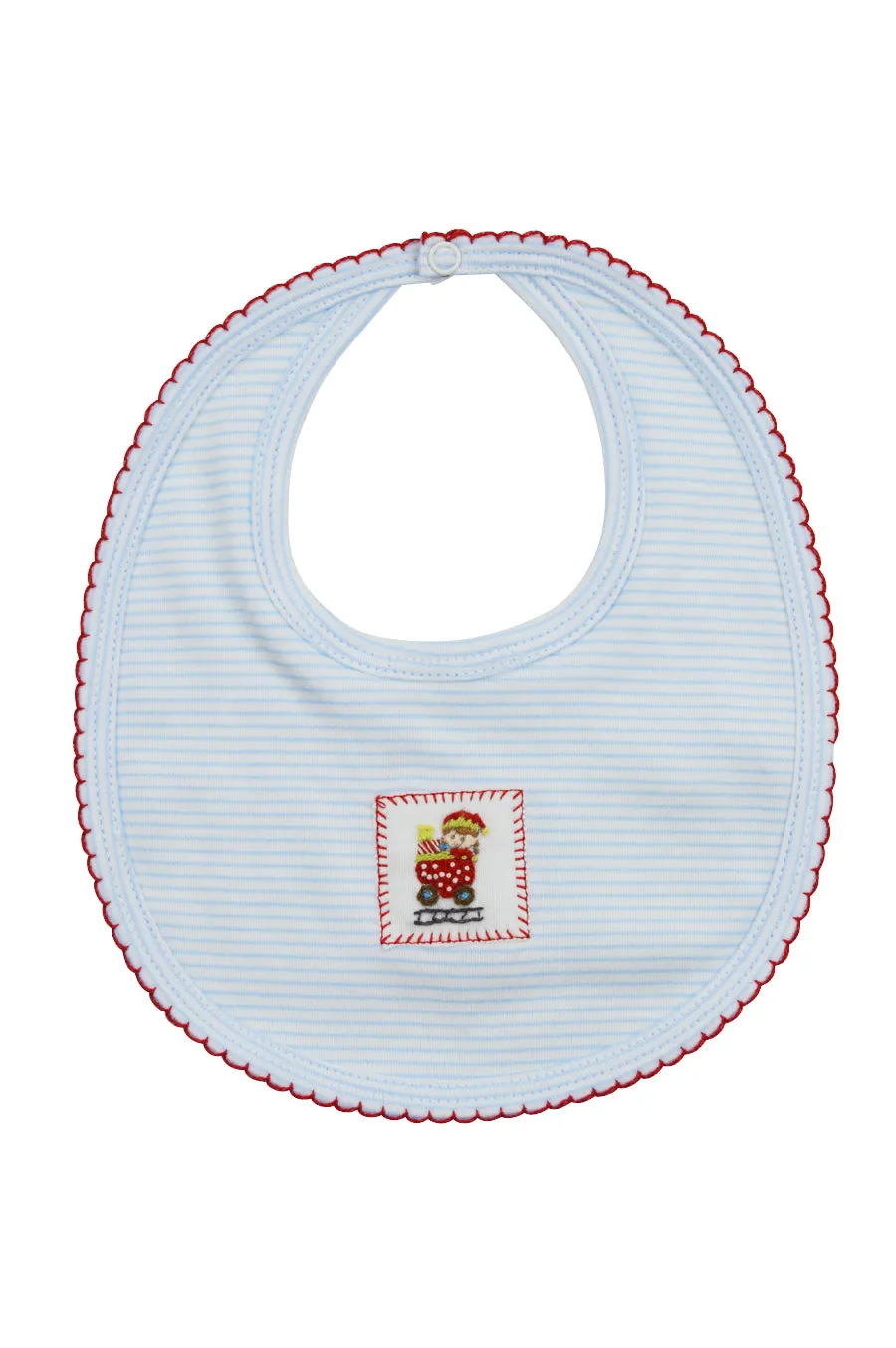 Baby Boy's "Christmas Train" Bib