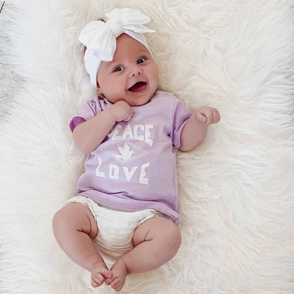 Baby Top Knot Double Bow Headband Cherry