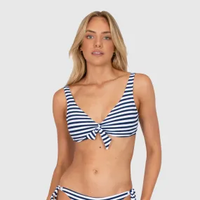 Baku Tie Front Longline Bra - Sea Spirit