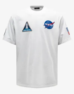 Balenciaga White NASA Large Fit T-Shirt