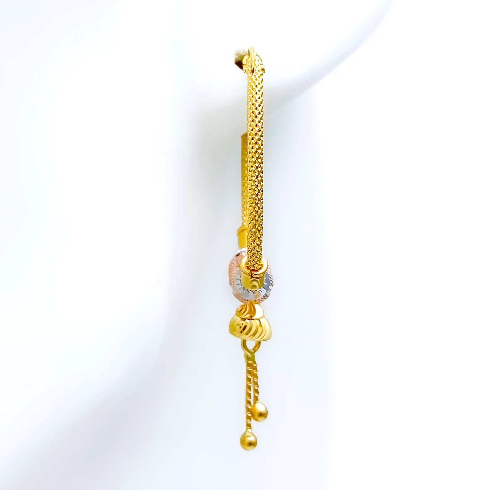 Beautiful Dangling 22k Gold Earrings