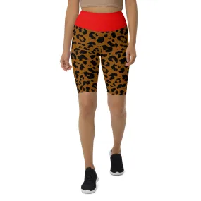 Biker Shorts Leopard and Red