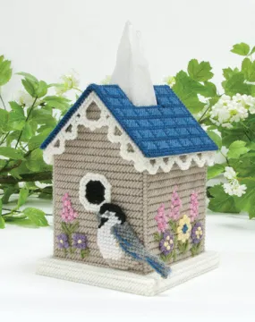 Birdhouse Tissue Box Plastic Canvas Kit