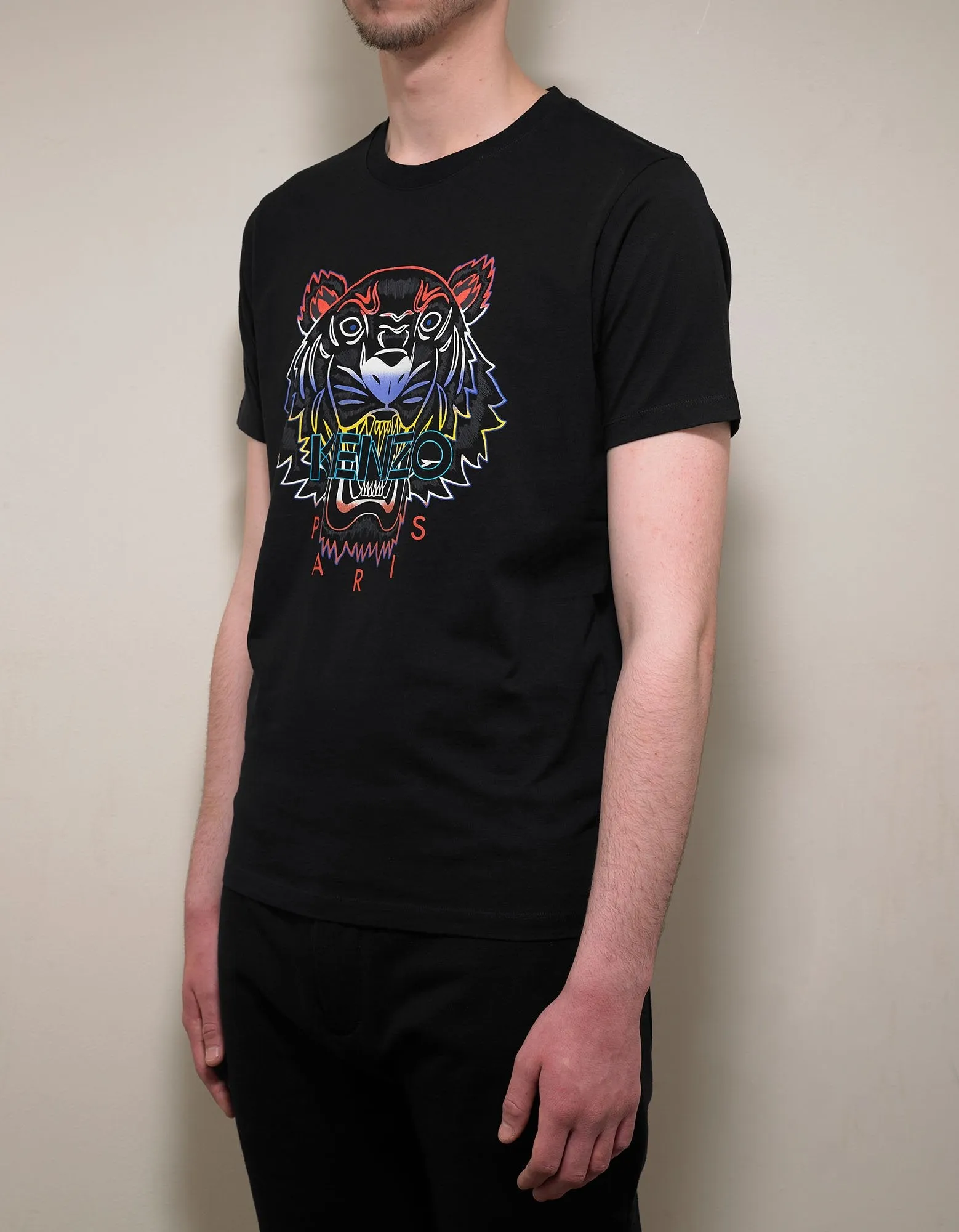 Black Gradient Tiger T-Shirt