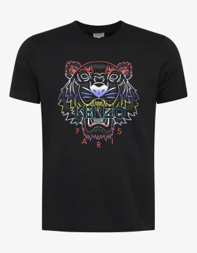 Black Gradient Tiger T-Shirt