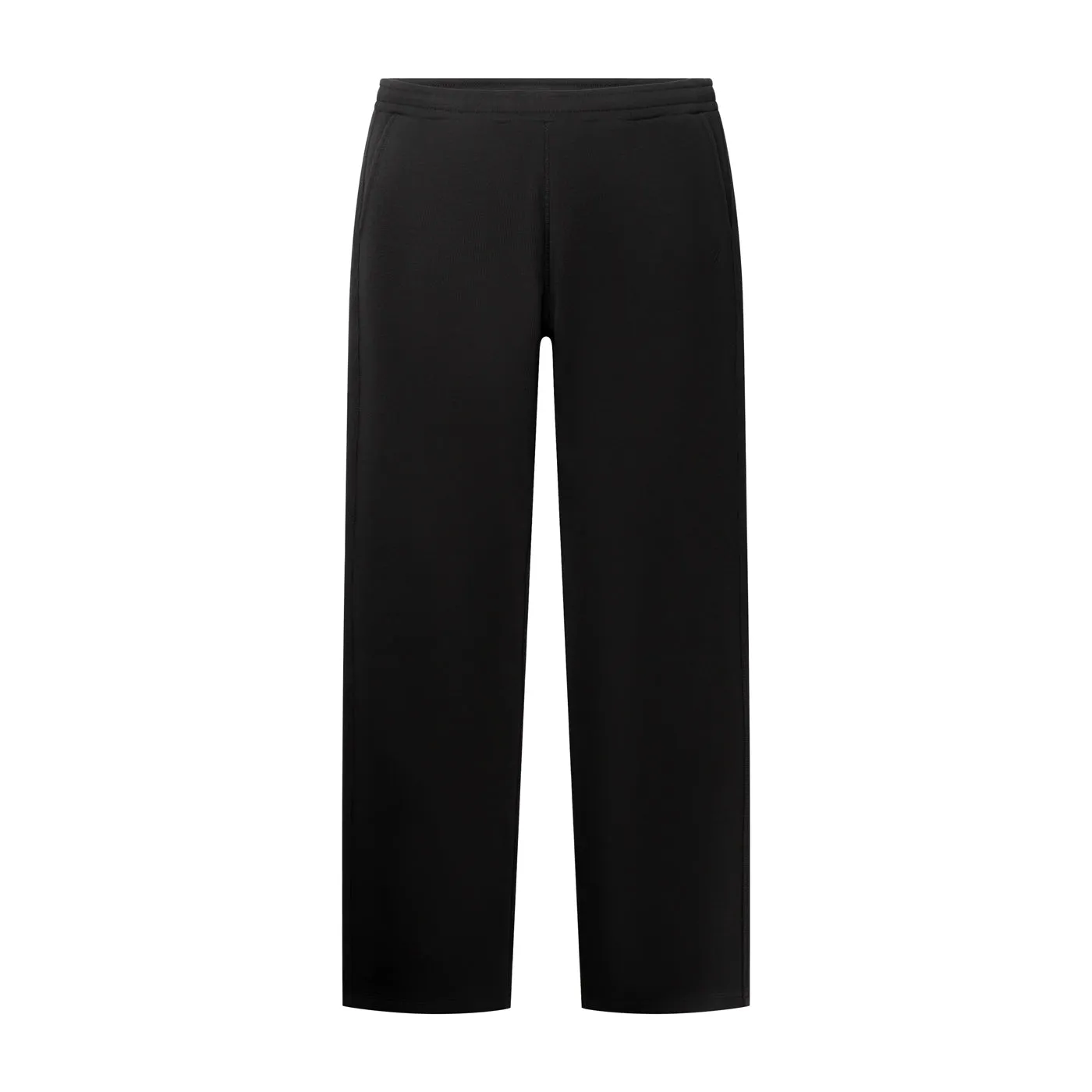 Black Mono Rib Pants