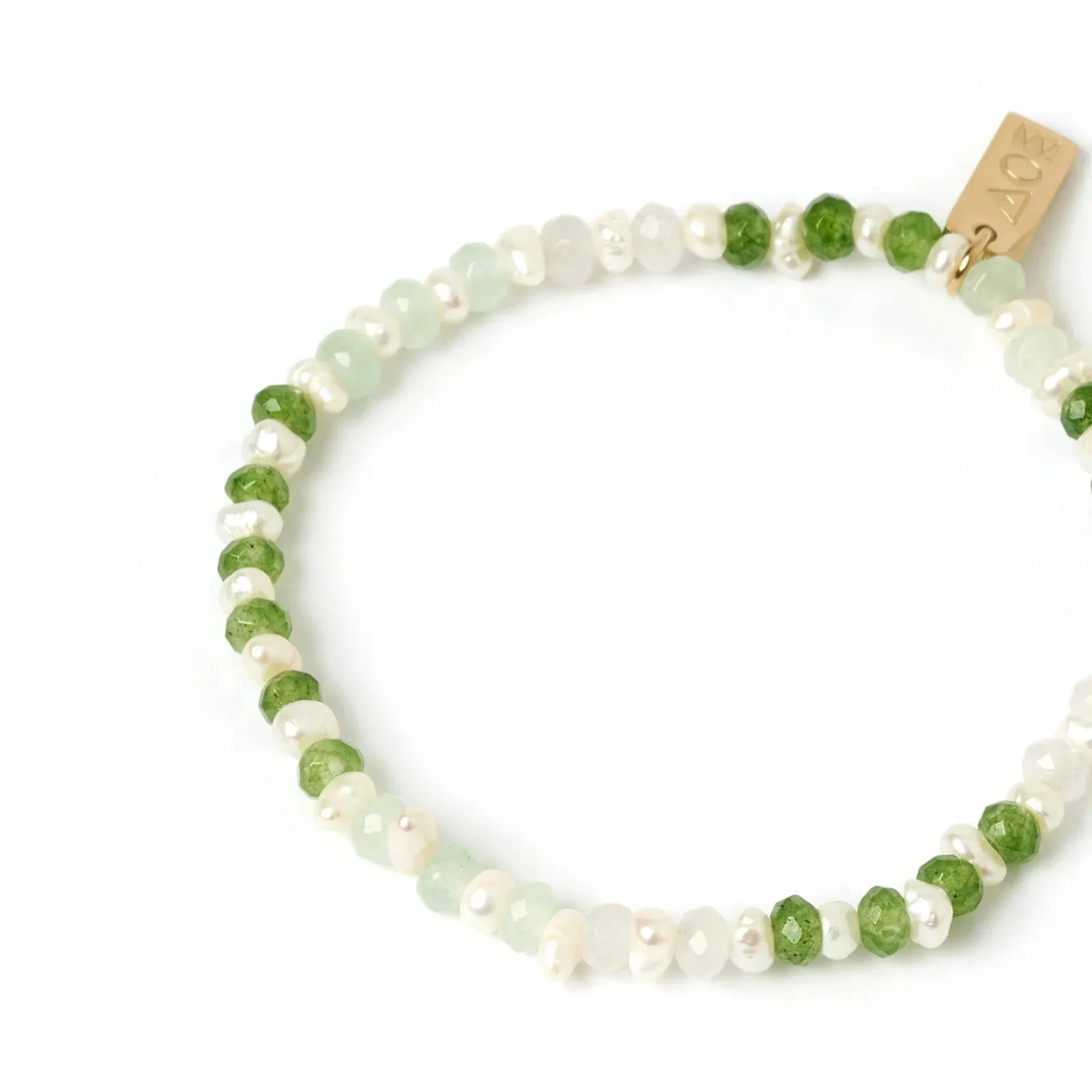 Bloom Pearl Bracelet Moss