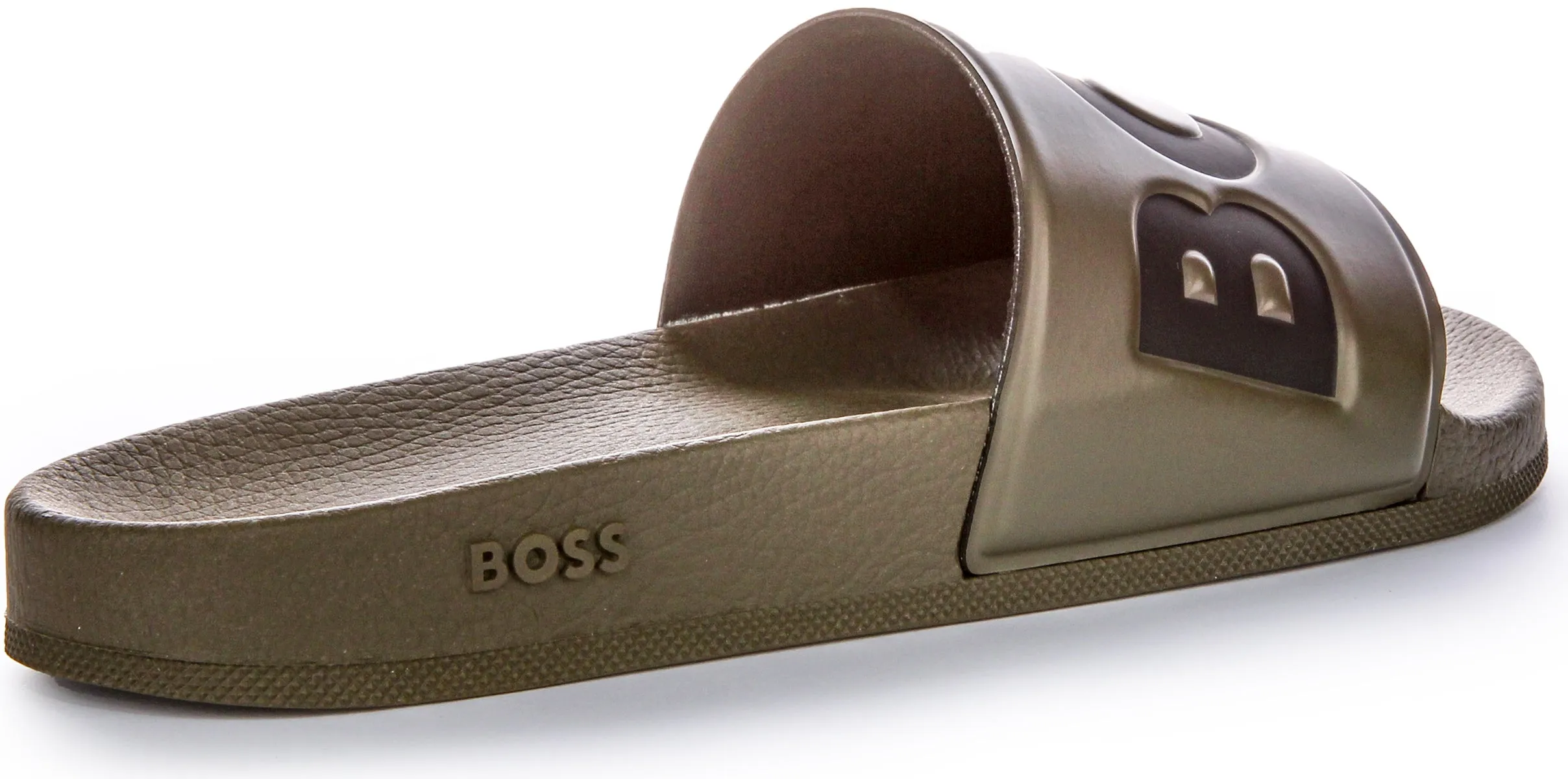 Boss Aryeh Slide In Olive Green For Men