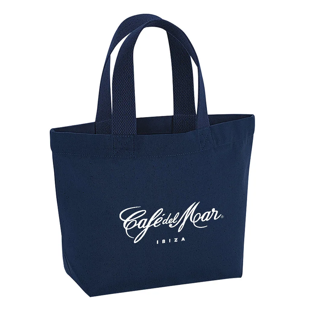 Café del Mar Ibiza White Bold Logo Marina Mini Tote Bag