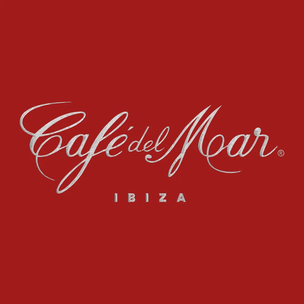 Café del Mar Ibiza White Embroidered Logo Men's Polo T-Shirt