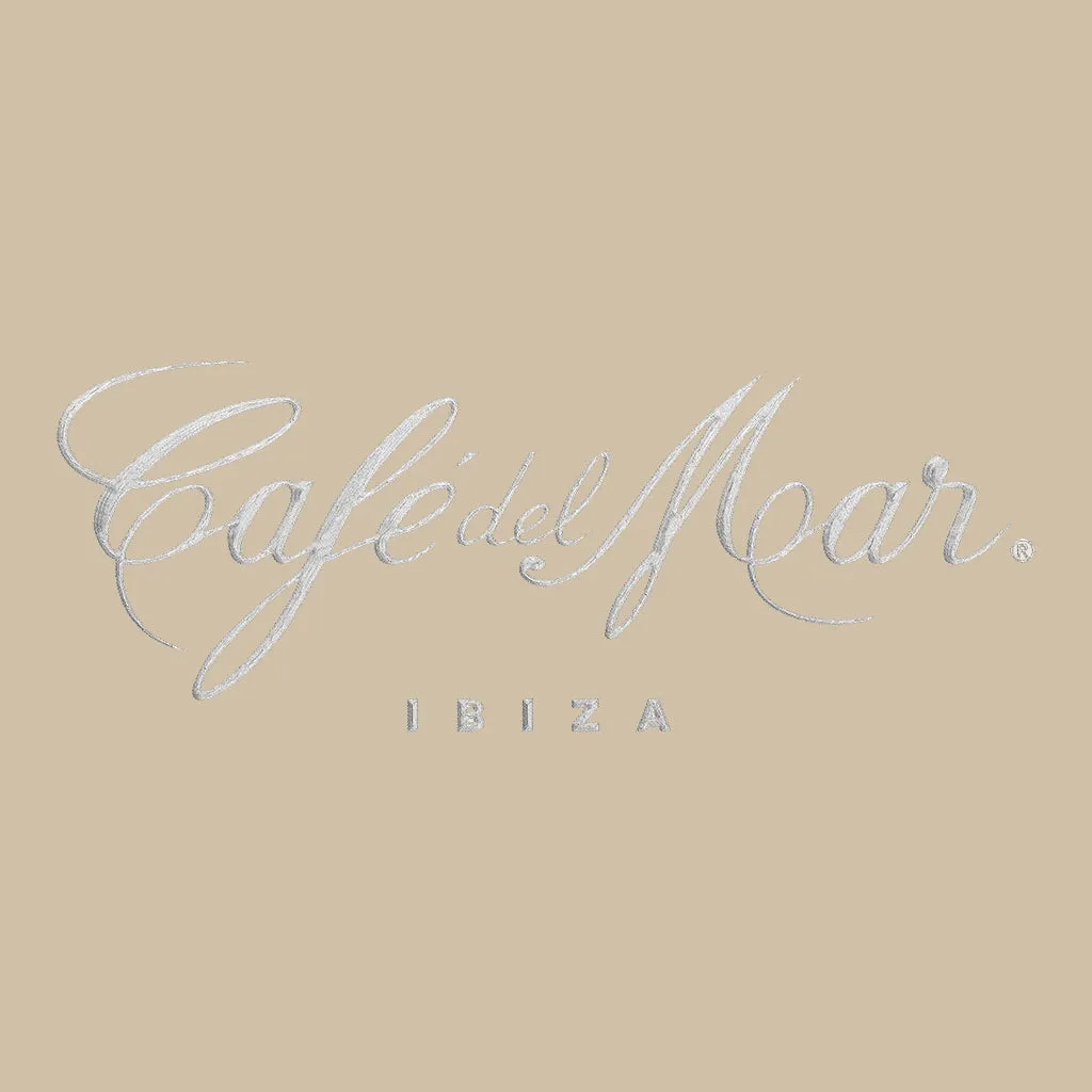 Café del Mar Ibiza White Embroidered Logo Men's Polo T-Shirt