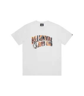 CAMO ARCH LOGO T-SHIRT - WHITE/ORANGE