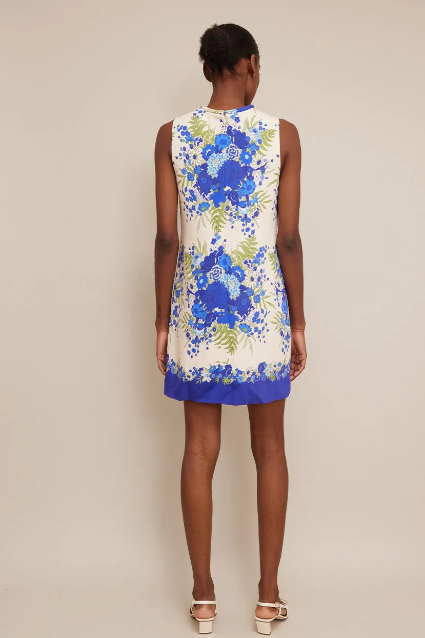 Cara Cara Mackenzie Dress in Evening Blue Bombay Floral