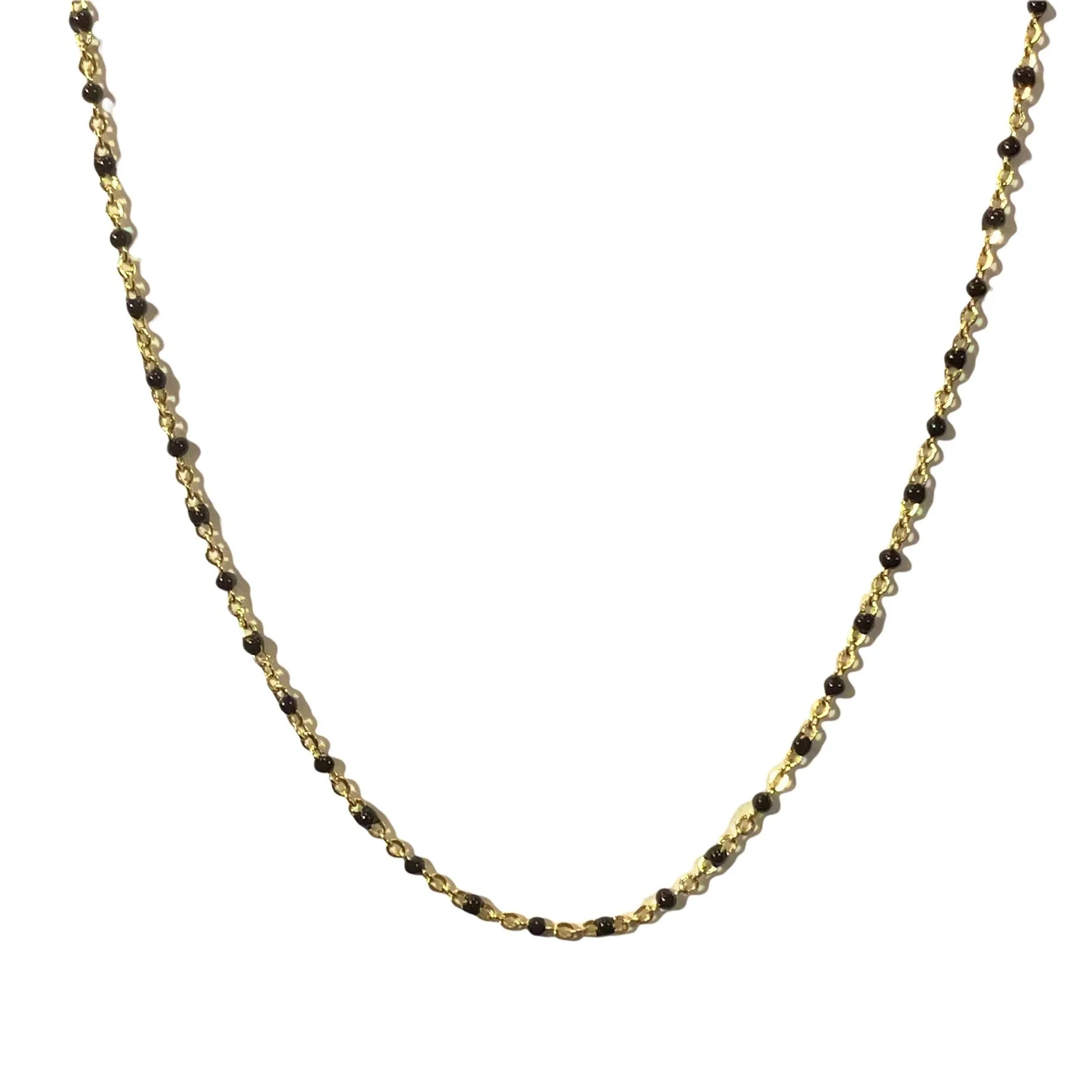 Color Beaded Chain Choker