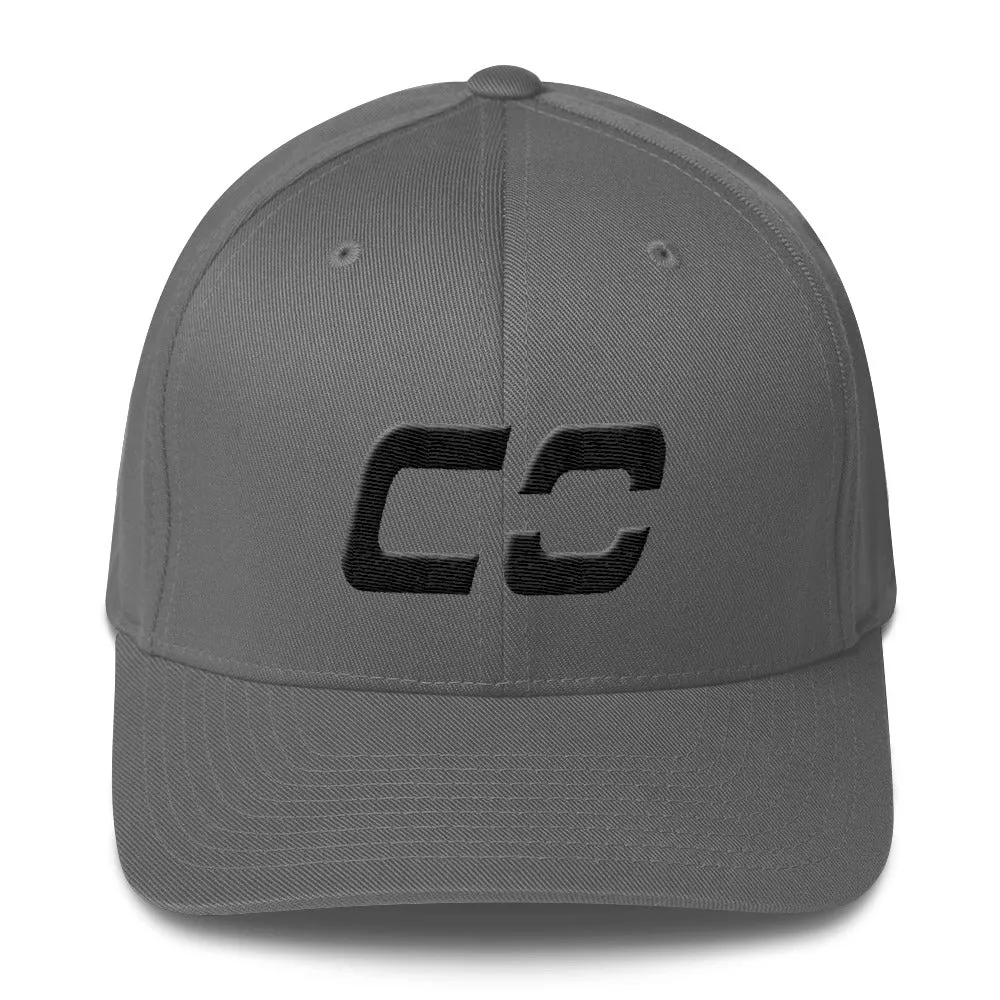 Colorado - Structured Twill Cap - Black Embroidery - CO - Many Hat Color Options Available