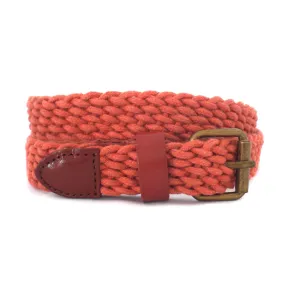 DANNY - Women's Red Cotton Woven Belt