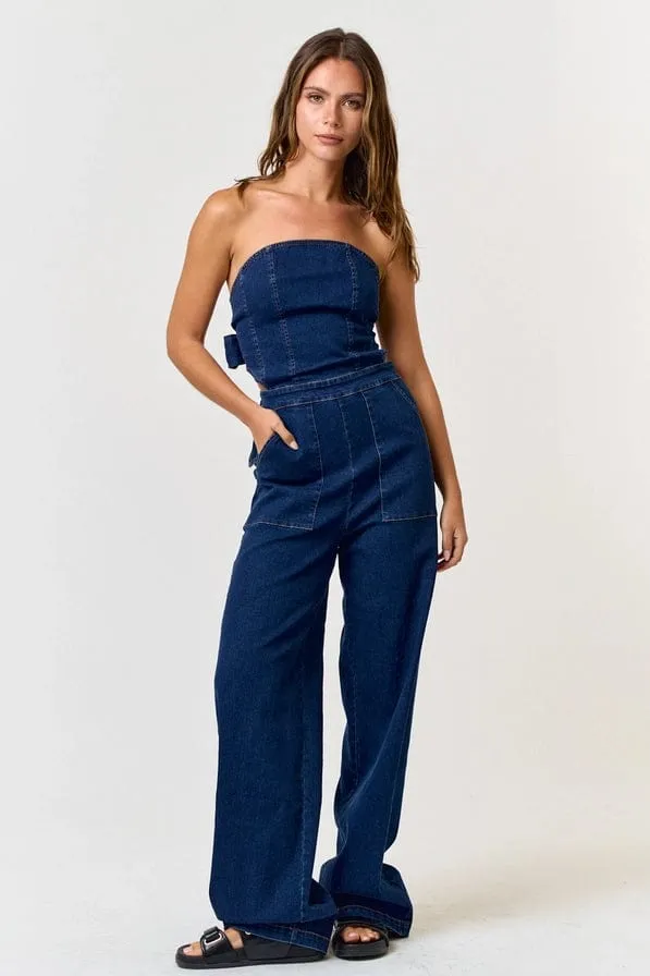 Denim Night Woman's Jumpsuit