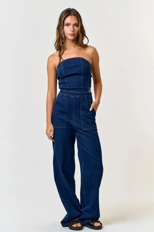 Denim Night Woman's Jumpsuit