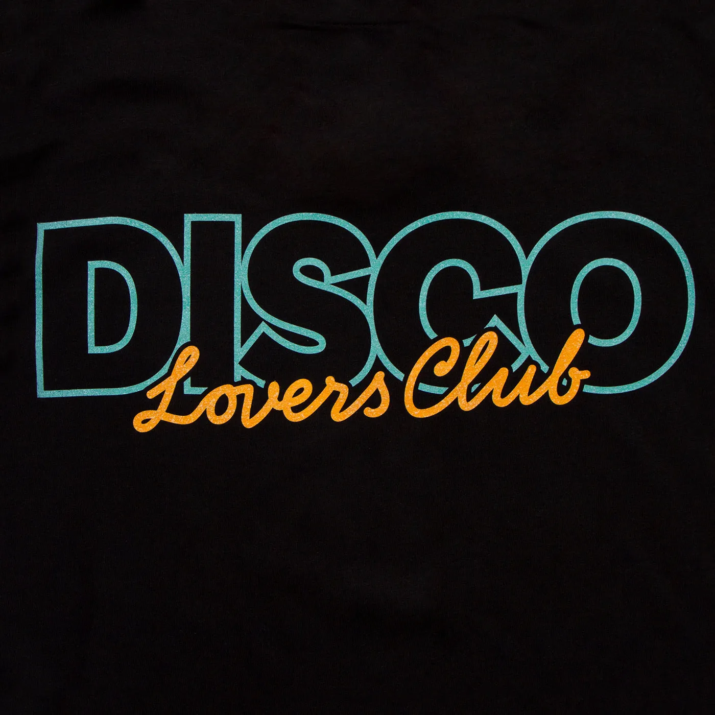 Disco Lovers Front Print - Tshirt - Black