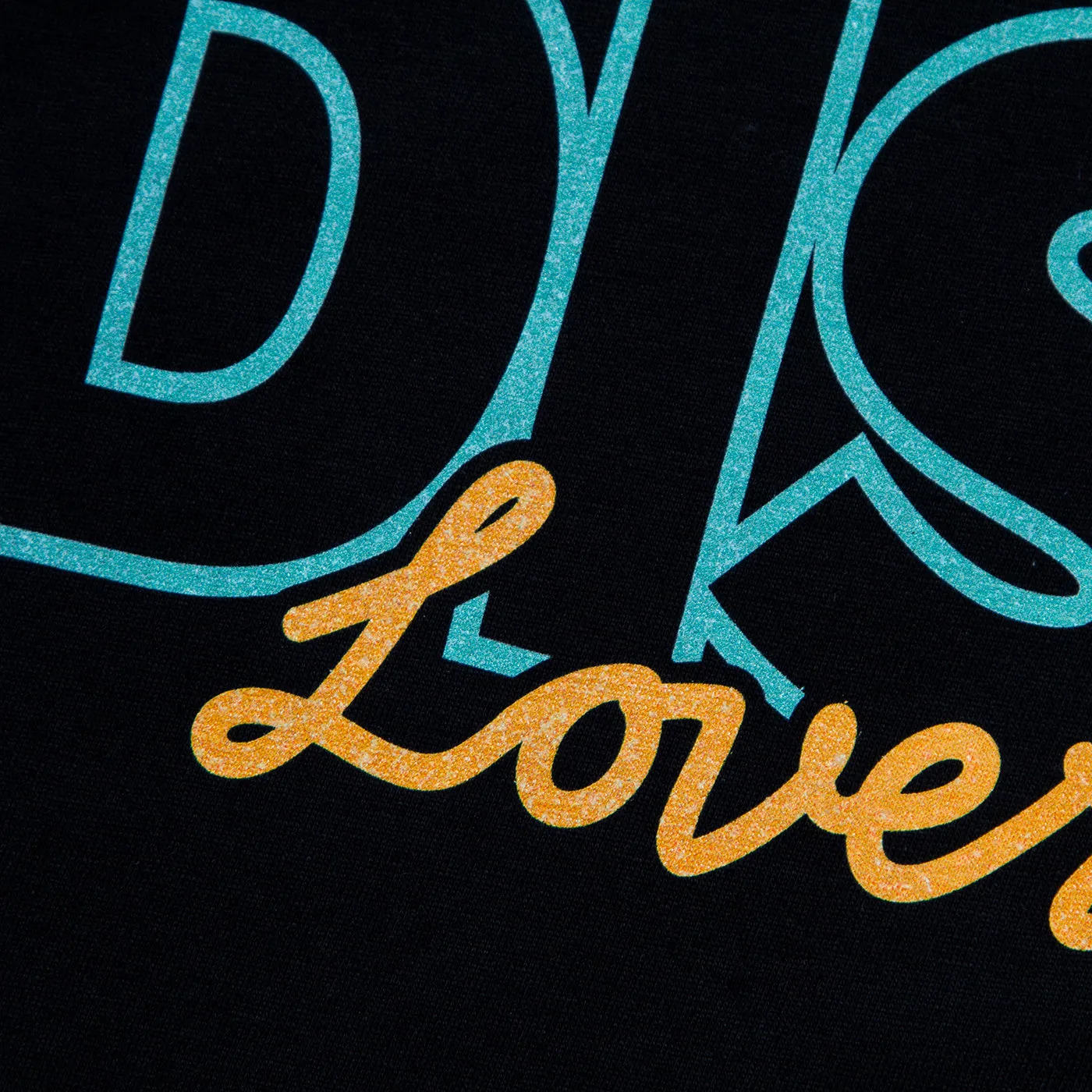 Disco Lovers Front Print - Tshirt - Black