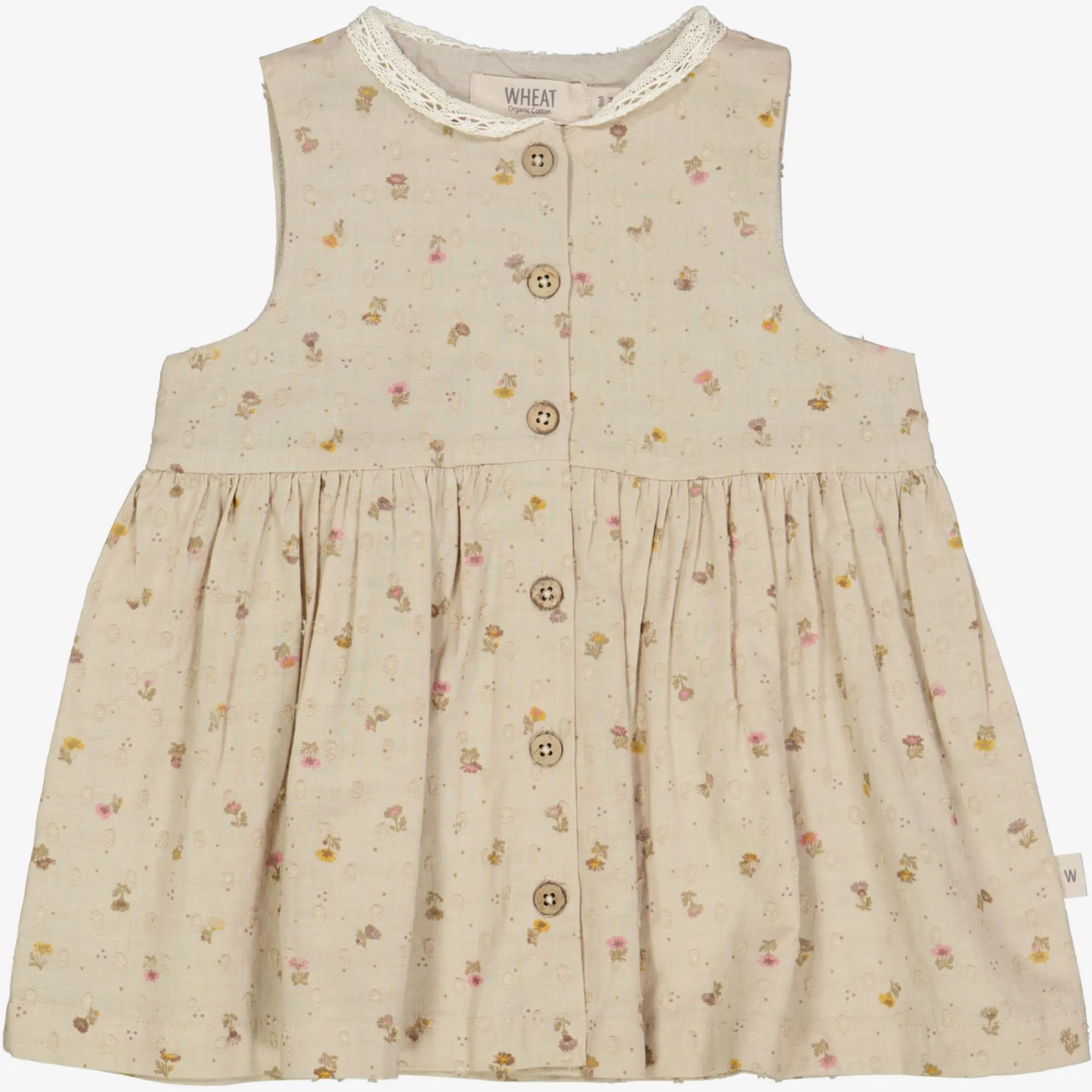 Dress Josephine | Baby - fossil flowers dot