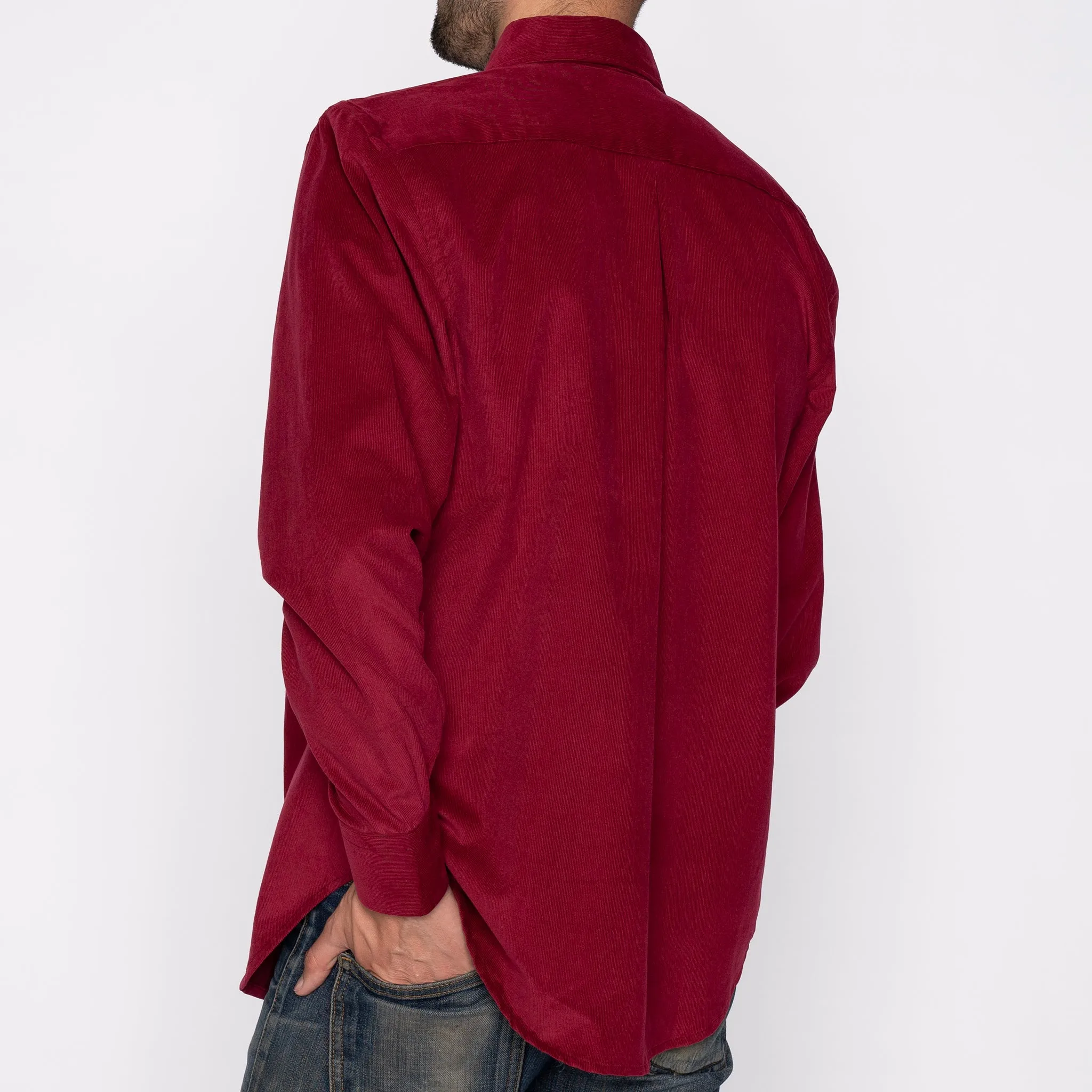 Easy Shirt - Cotton Dyed Corduroy - Burgundy