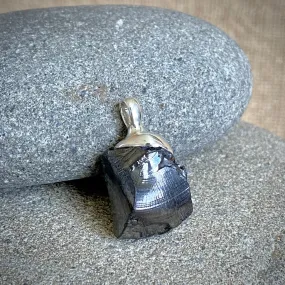 Elite Shungite Pendant, 7.8g, Sterling Silver Lost Wax Casting