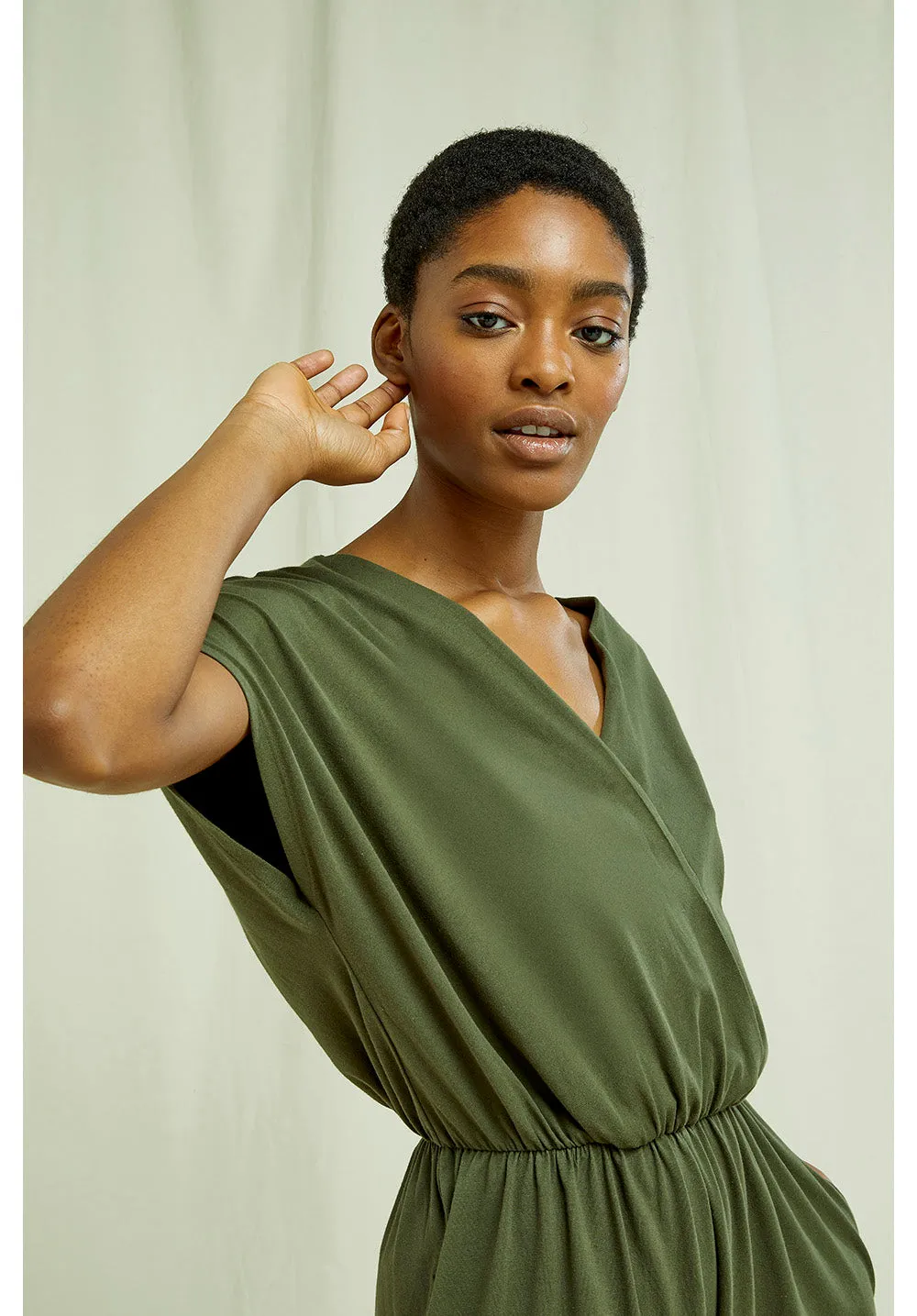 Evelyn Jumpsuit in Khaki