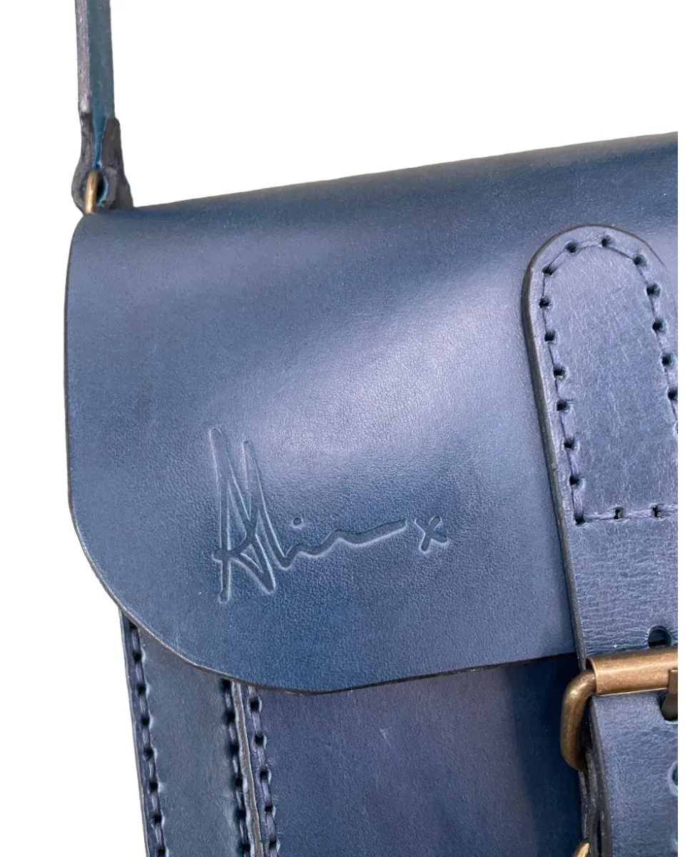 Exquisite Bespoke Crossbody Bag in Dark Blue