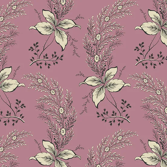 Fabric ORCHID Color JAM from English Garden Collection by Edyta Sitar for Andover, A-793-P