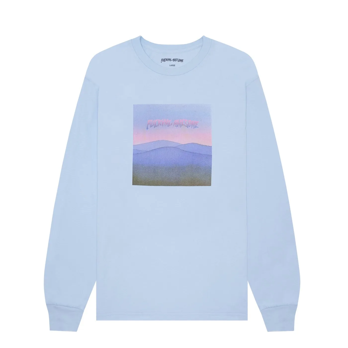 FUCKING AWESOME ALBUM L/S TEE - FLO BLUE