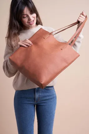 georgia shopper wild oak soft grain leather